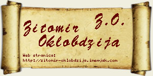 Žitomir Oklobdžija vizit kartica
